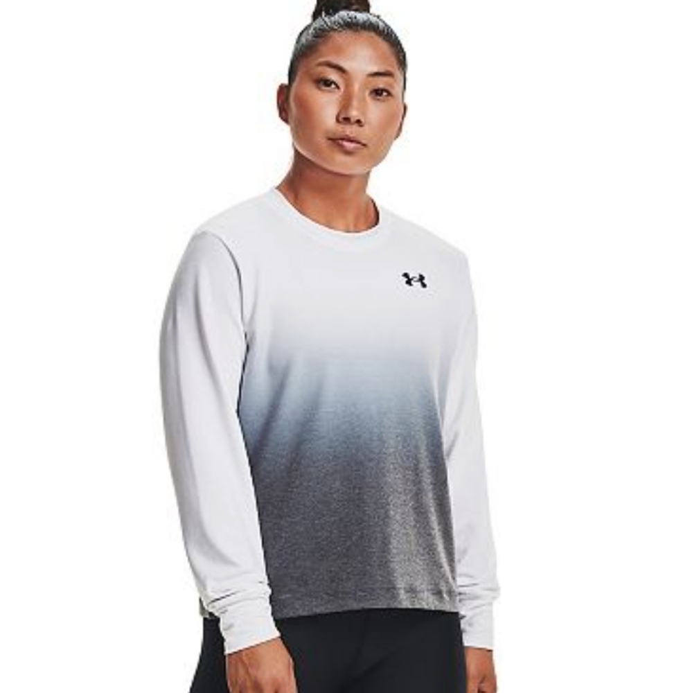 Women UNDER ARMOUR RIVAL TERRY GRADIENT CREW - XS (Used-Like New)